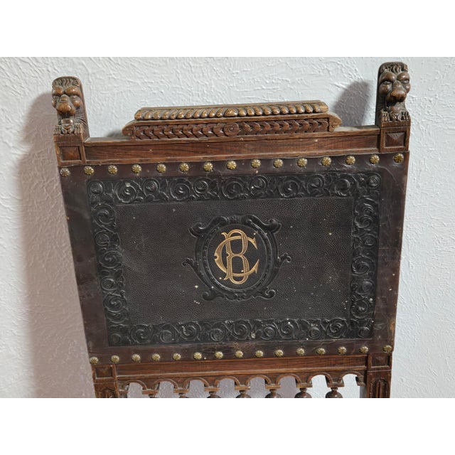Art Deco Antique Renaissance Revival Chair For Sale - Image 3 of 6