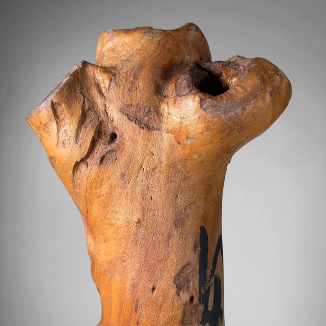 Wabi-Sabi Japanese Koboku Hanaire Tree Trunk, 1960s For Sale - Image 9 of 16