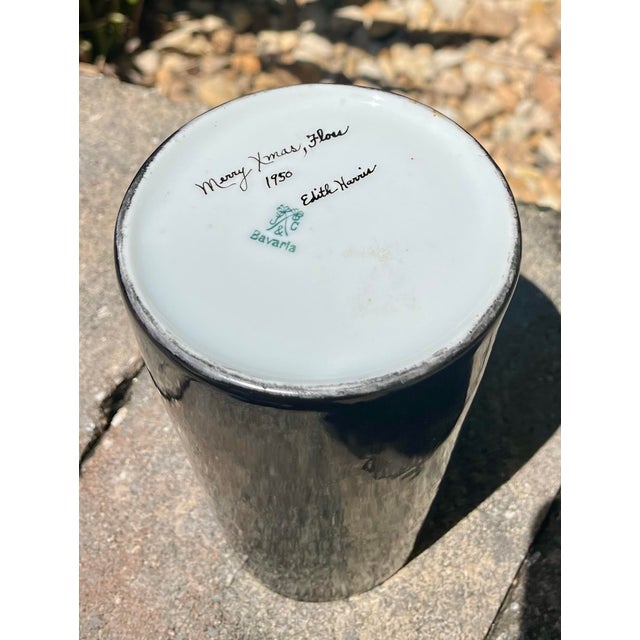 Antique Jaeger & Co (Bavaria) Porcelain Dragon Handle Mug For Sale - Image 11 of 12