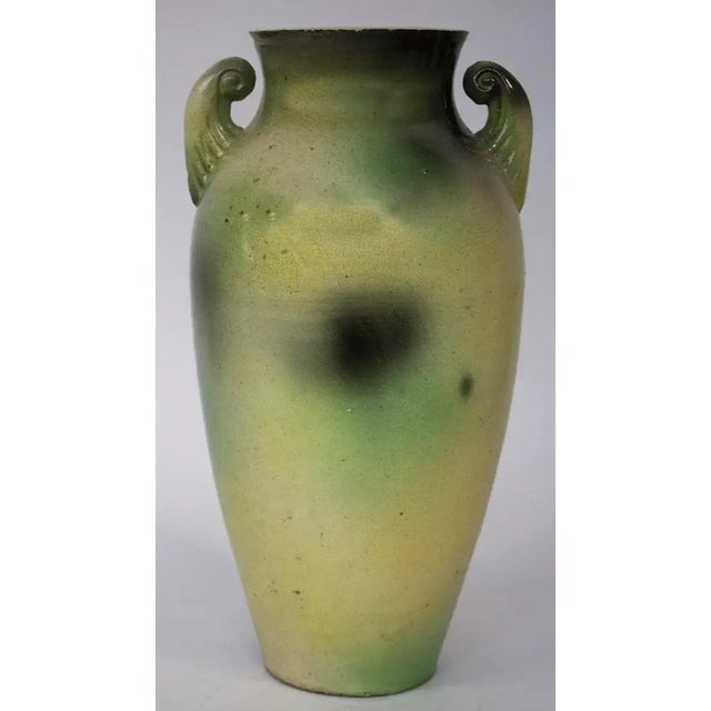 Vintage Mid-Century Japanese Moriage Hand-Painted Porcelain Vase - Circular "Nipon" Mark For Sale - Image 4 of 7