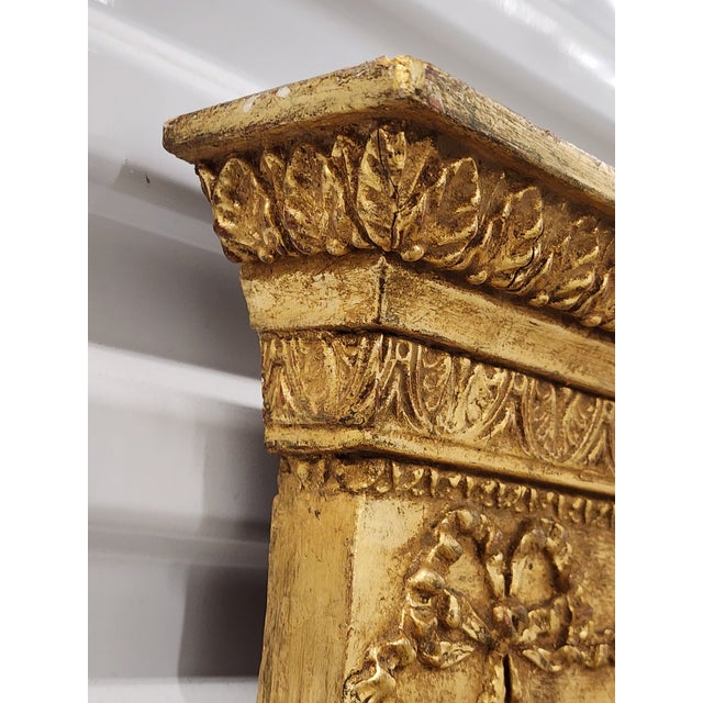 Gold Early 19th Century Regency Overmantel Giltwood Mirror For Sale - Image 8 of 12