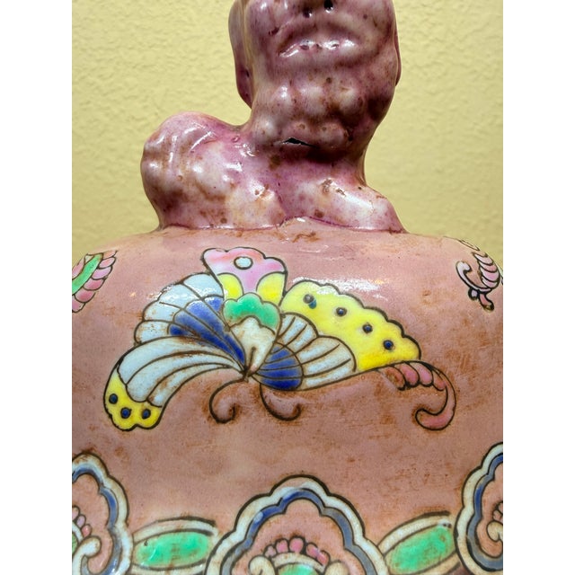 Rose Late 19th Century 2 Japanese Ginger Jars With Foo Dog For Sale - Image 8 of 11