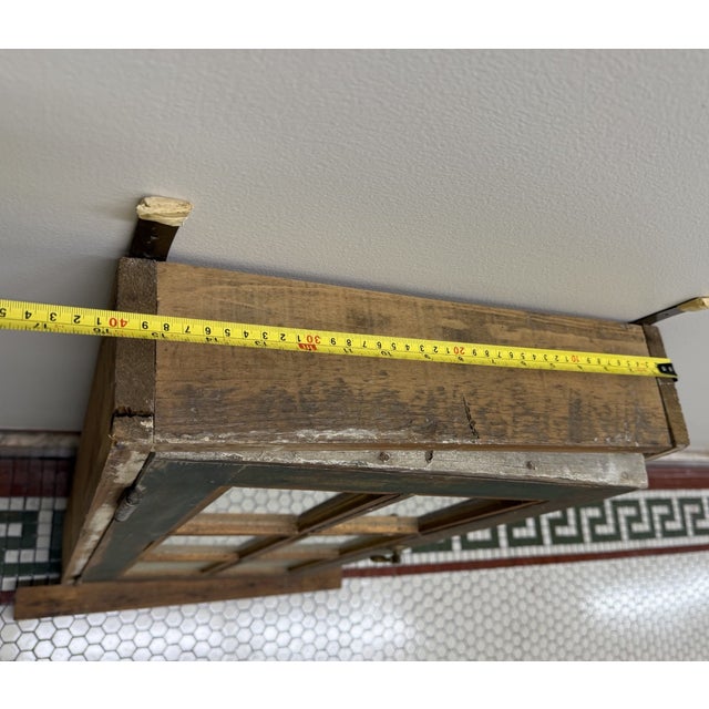 Vintage 6-Pane Reclaimed Window Mirror With Original Hardware For Sale - Image 11 of 11