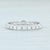 Gem: Natural Diamonds - 0.51 Total Carats, Round Brilliant Cut, F - H Color, VS2 Clarity (average) Metal: 18k White Gold...