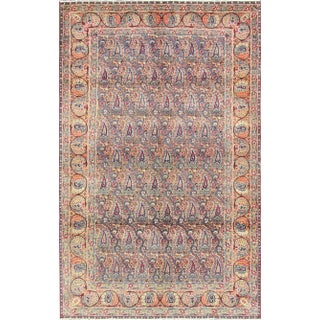 Antique Persian Laver Kerman Rug For Sale