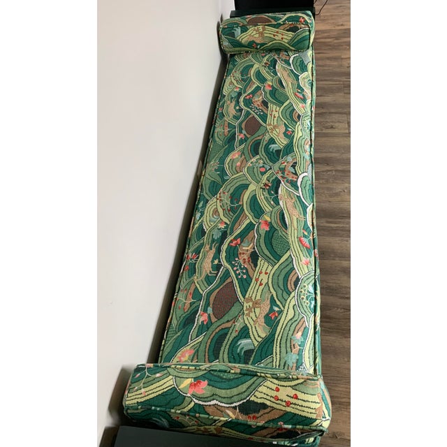 1960s Modernist Style Solid Lacquered Wood Bench For Sale - Image 9 of 10