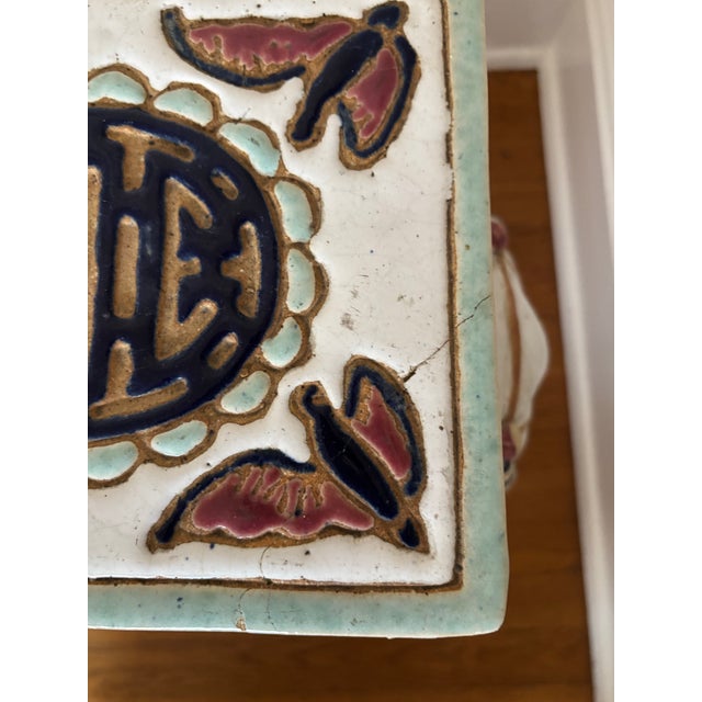 Ceramic Mid 20th Century Ceramic Elephant Garden Seats - Set of 2 For Sale - Image 7 of 12