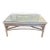 1940s Wicker Glass Top Coffee Table For Sale