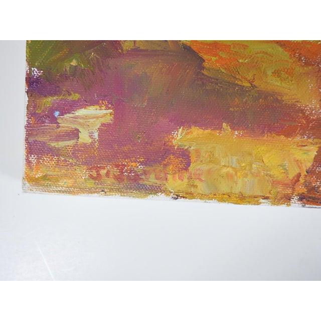 Late 20th Century Plein Air Impressionist Cottage Landscape Painting For Sale - Image 4 of 8