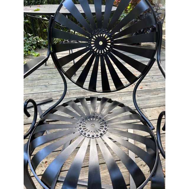 Francois Carre Curvy Iron Porch Rockers - Set of 2, Attributed For Sale In Atlanta - Image 6 of 8