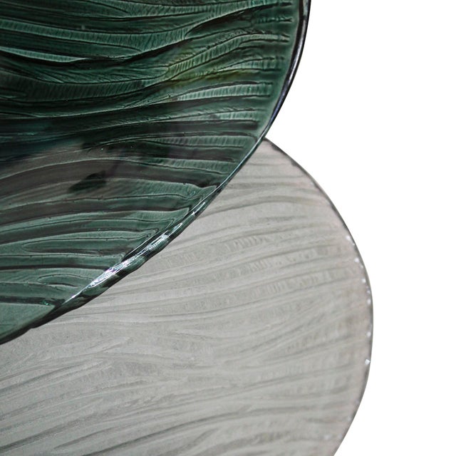 Italian Murano Glass and Brass Wall Sconces, 2010s, Set of 2 For Sale - Image 10 of 11