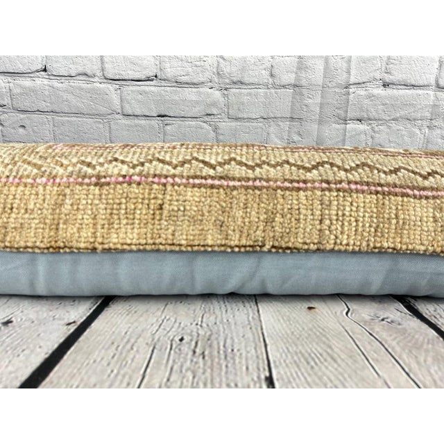 Textile 12 x 46 Lumbar Rug Pillow Turkish Tapestry Turkish Pillow Cushion Cover For Sale - Image 7 of 7