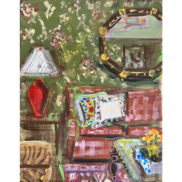 Textile Rose Paper Original Artwork by Shann Spishak For Sale - Image 7 of 7