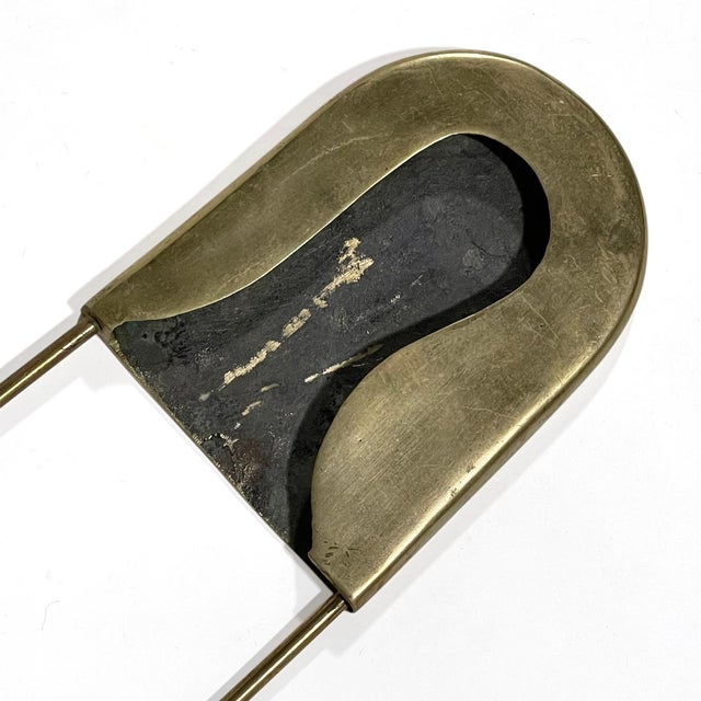 Oversize Brass Safety Pin For Sale - Image 4 of 11