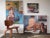 Mid 20th Century Figurative Female Nudes Interior Scene Oil Painting For Sale In Philadelphia - Image 6 of 7