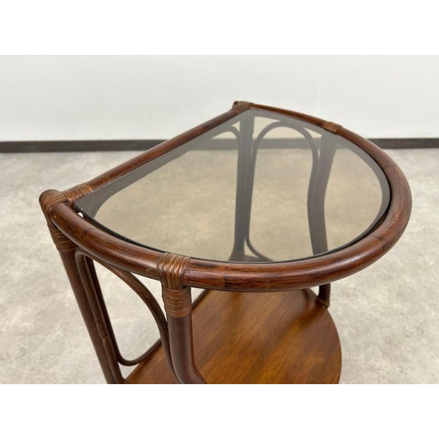Mid-Century Modern Bamboo Side Table from Gervasoni, 1970s For Sale - Image 6 of 13