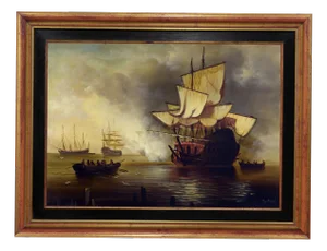 Jean Broos, The Cannon Shot, 1980s, Oil on Canvas
