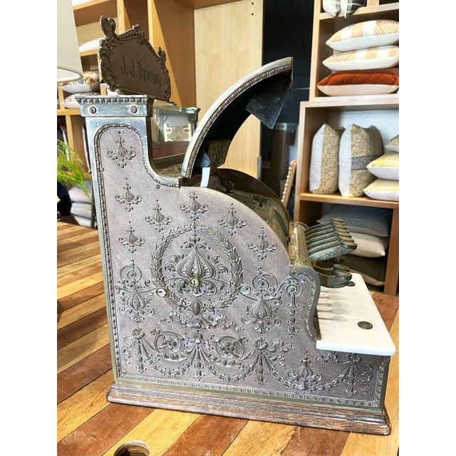 Antique National Cash Register Model 313 - J J Preney For Sale - Image 4 of 9