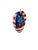 American Christopher Radko American Brave Heart Ornament 9/11 Usa Flag For Sale - Image 3 of 5