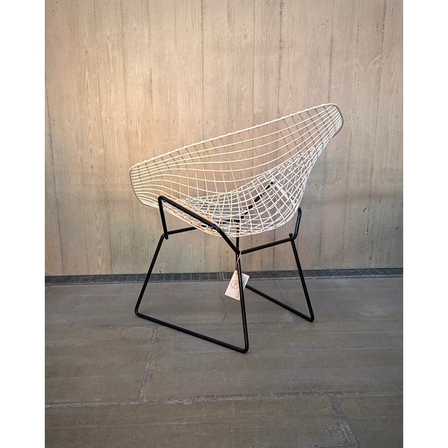 Mid-Century Modern Diamond Chair by Harry Bertoia for Knoll International, 1980s For Sale - Image 3 of 13