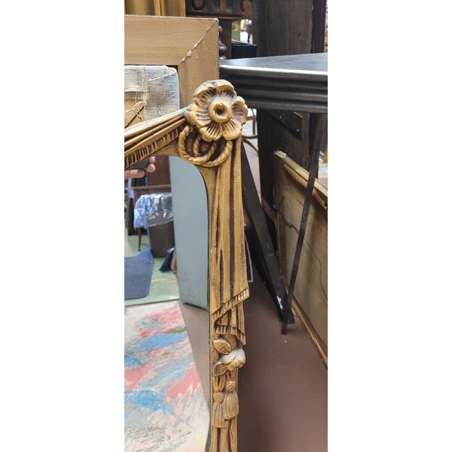 1920s Antique Gilt Rococo Mantel Mirror For Sale - Image 11 of 11