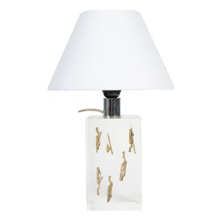 Table Lamp in the style of Pierre Giraudon, 1970s For Sale