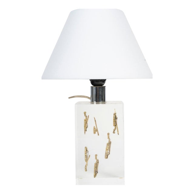 Table Lamp in the style of Pierre Giraudon, 1970s For Sale