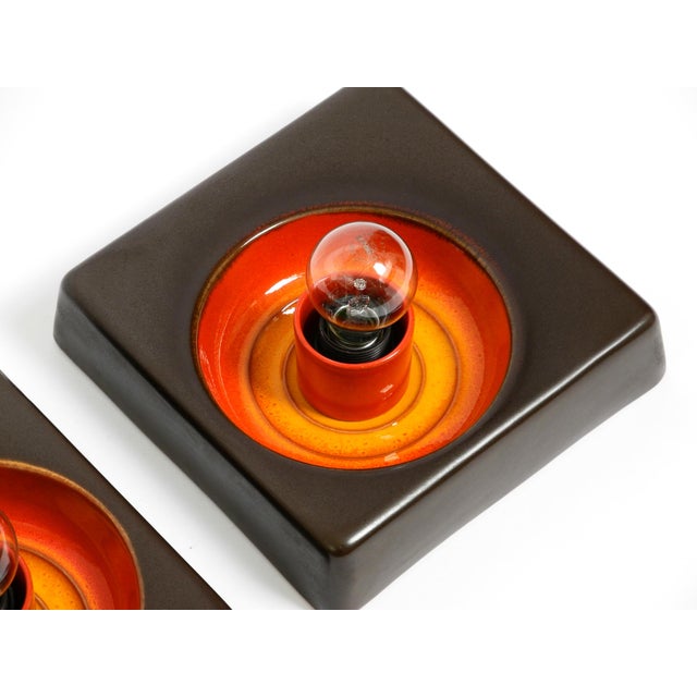 Space Age Ceramic Wall Lamps, 1970s, Set of 2 For Sale - Image 16 of 18