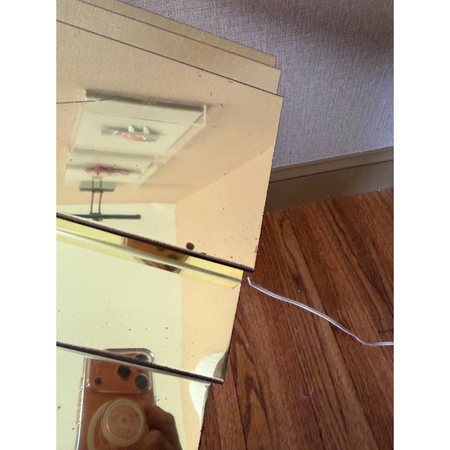 1970s Postmodern Brass Tiered Plug-in Wall Sconce For Sale - Image 6 of 7