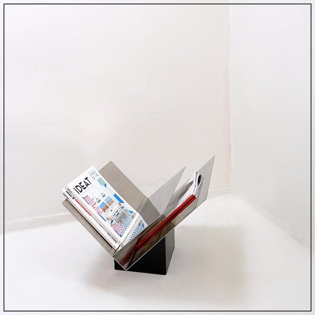 Italian Sculptural Magazine Holder by G. Giuliana and Mazza Sergio for Krupp, 1970 For Sale - Image 6 of 16