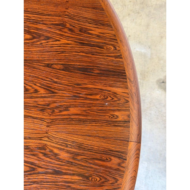 j.l. Møller Rosewood Dining Table Oval Expanding Wooden Furniture Mid-Century Modern Denmark 1960s For Sale - Image 11 of 13
