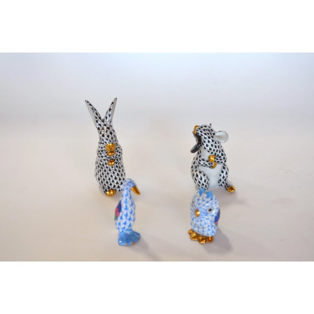 Vintage Herend Hand-Painted Porcelain Figurines Collection- Set of 26 For Sale In Los Angeles - Image 6 of 12