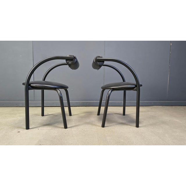 Postmodern Dining Chairs, 1980s, Set of 4 For Sale - Image 4 of 14