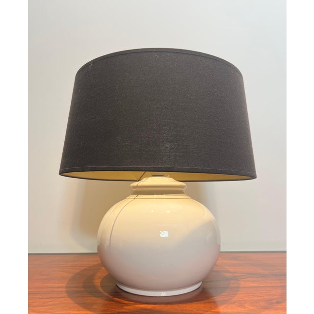 1970s Mid-Century Modern Ceramic lamps - a Pair For Sale - Image 6 of 12