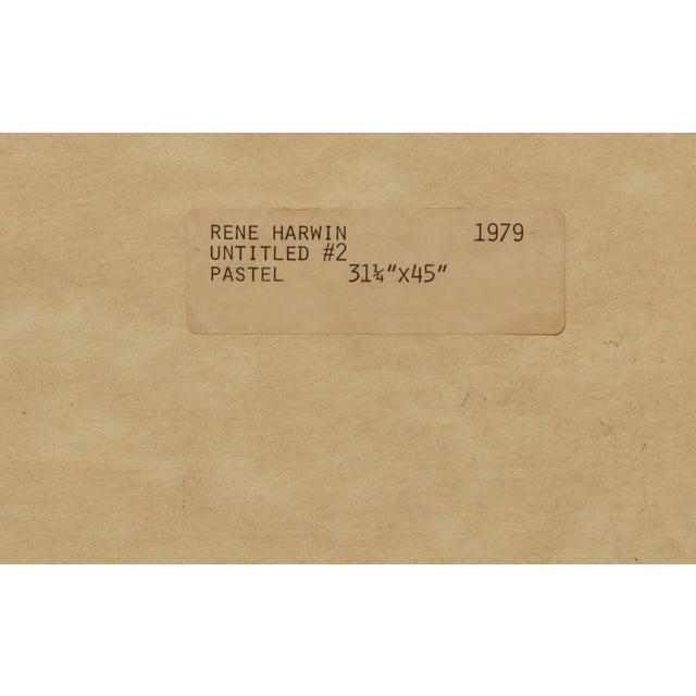 Pink "Untitled #2", Abstract Geometric Vertical Pastel With Purple & Green by Renee Harwin For Sale - Image 8 of 9