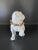 Arteriors Home Porcelain Pug Dog With Lifted Paw & Gold Collar For Sale - Image 4 of 12
