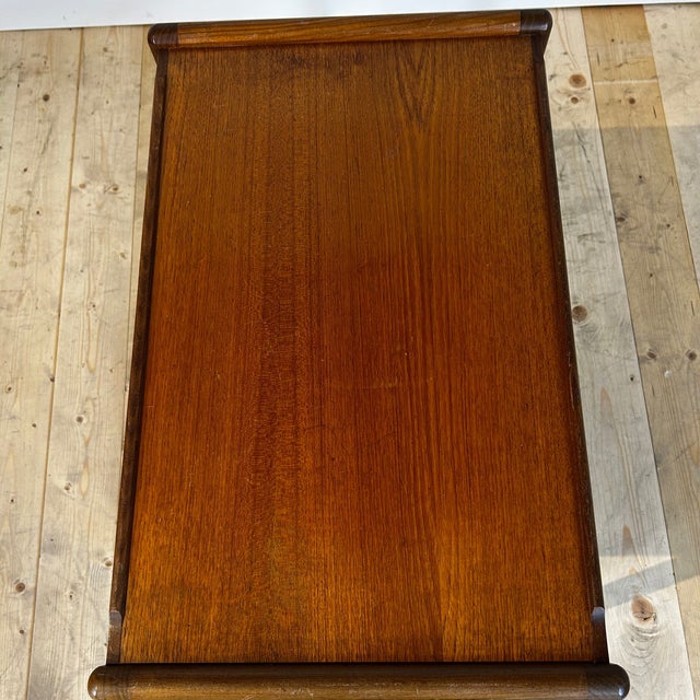 Wood Danish Teak Bar Cart, 1960s For Sale - Image 7 of 9
