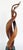 Black 1980s Organic Modern Carved "Spiral" Abstract Wood Sculpture on Acrylic Cube Base For Sale - Image 8 of 11
