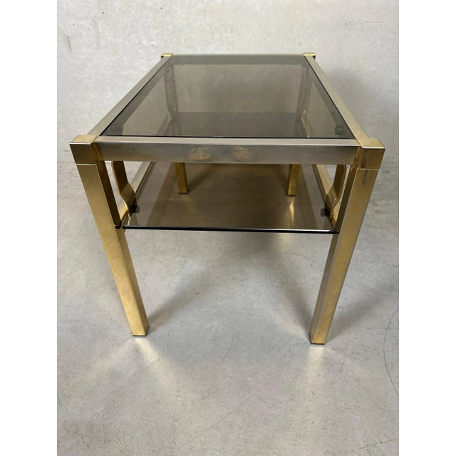 Metal Hollywood Regency Side Tables, Set of 2 For Sale - Image 7 of 11