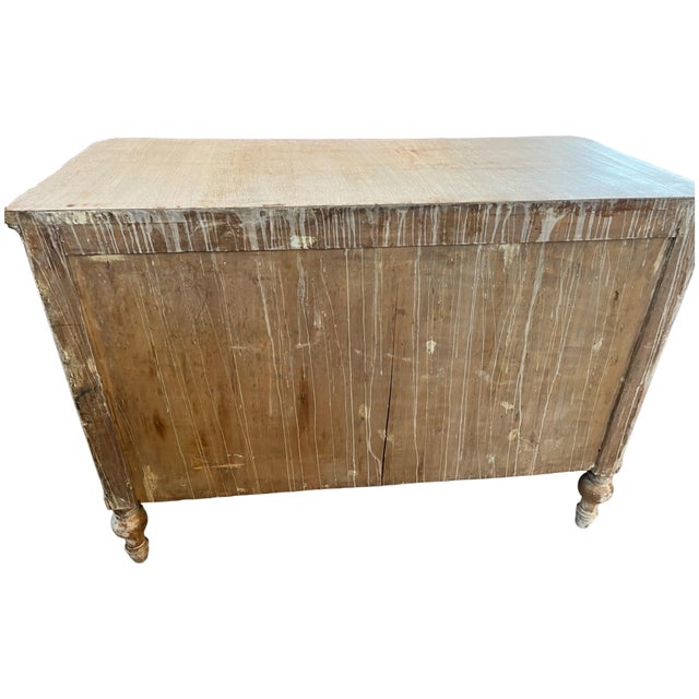 19th Century Carlo X Italian Bleached Walnut Chest of Drawers For Sale - Image 3 of 15