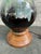 1950s Huge Drip Glaze Pottery Ceramic Lamp Mid Century Modern 37” Blue Green Black For Sale - Image 10 of 10