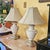 Cream Vintage Pair of Neoclassical Trophy Urn Table Lamps in White Crackle Glaze – Made in Usa For Sale - Image 8 of 18