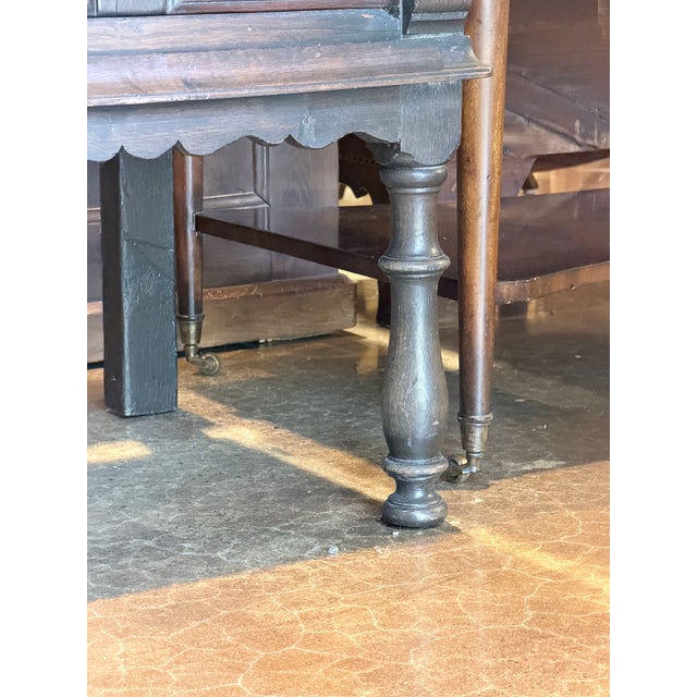 Antique Jacobean Revival Carved Oak Three-Drawer Server For Sale - Image 12 of 12