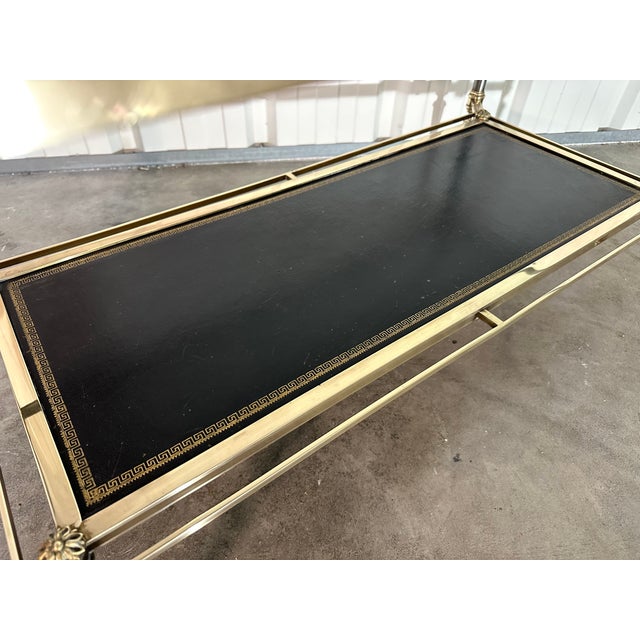 Neoclassical Coffee Table in Bronze from Jansen, 1970s For Sale - Image 6 of 15