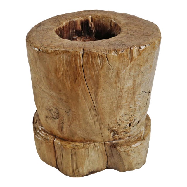 Vintage Rustic Javanese Rice Pounder For Sale