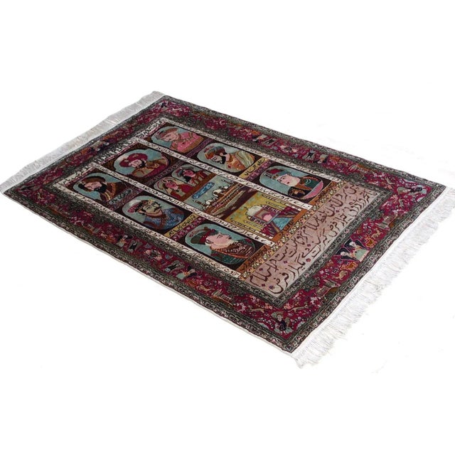 Textile Hanging Rug with Kings Portraits, 1960s For Sale - Image 7 of 11