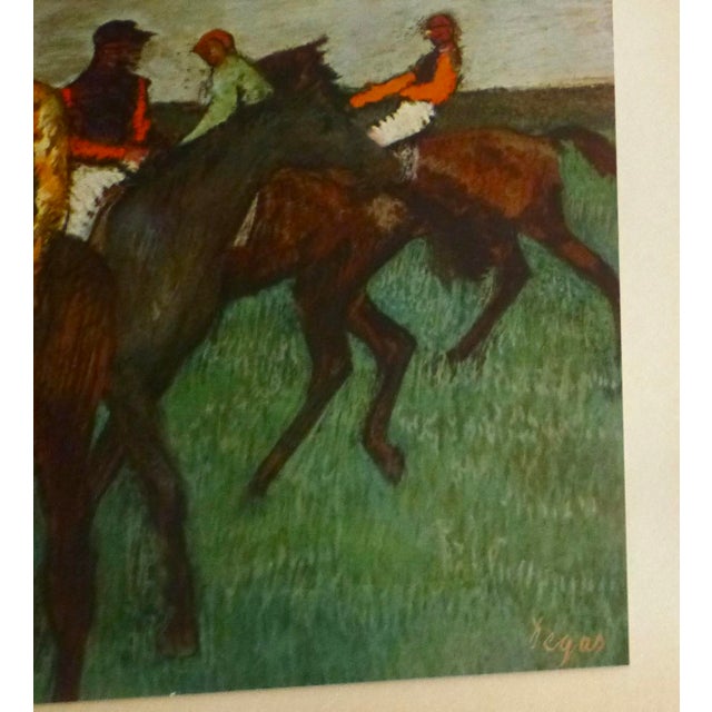 This brilliant, full-color DEGAS horse print is part of a series of portfolios published in 1939 by the famed art...