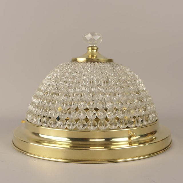 Ceiling Light in Cut Glass Spheres, France, 1950s For Sale - Image 9 of 14