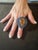 Bochic “Orient” Vintage Kyanite and Citrine Ring Set In 18K White Gold & Silver For Sale - Image 11 of 13
