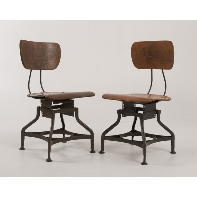 Toledo Metal Furniture Company Industrial Architect Drafting Chair